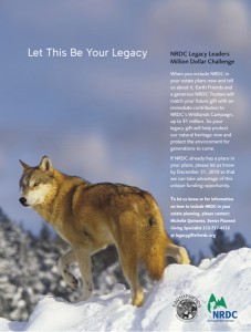 ad for the NRDC’s Legacy Leaders