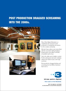 3-Point Digital post-production studio ad